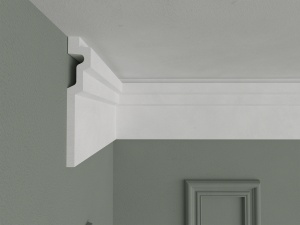 Bagheta de colt / Cornisa de interior BC30 dimensiuni 165x30x2000mm - Img 2
