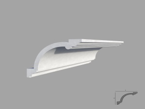 Bagheta de colt / Cornisa de interior BC31 dimensiuni 125x155x2000mm