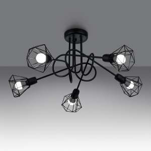 Candelabru ARTEMIS 5S Negru - Img 3