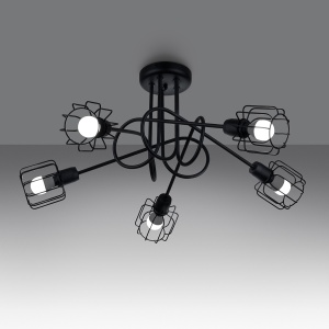Candelabru BELUCI 5S Negru - Img 3
