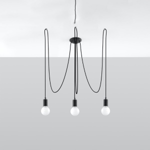 Candelabru EDISON 3 Negru - Img 2