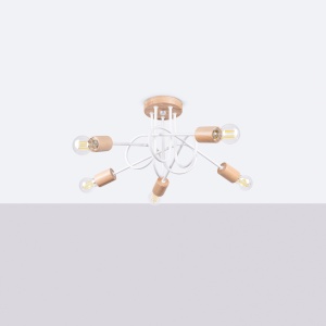 Candelabru EMBER 5 Alb - Img 2