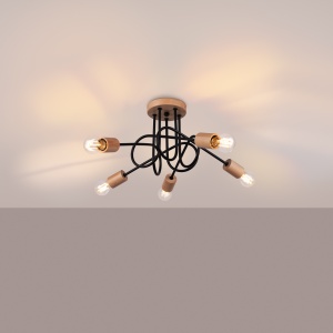 Candelabru EMBER 5 Negru - Img 3