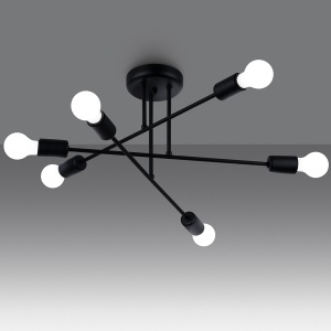 Candelabru NORAH 6R negru - Img 3