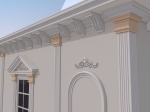 Capitel pentru pilastru FP702 dimensiuni 250x100x260mm - Img 4
