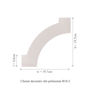 Chenar din poliuretan, Manavi, B18-2 - 19.7x19.7x1 cm - Img 2