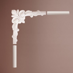 Chenar din poliuretan, Manavi, B22-3 - 28x28x1.6 cm