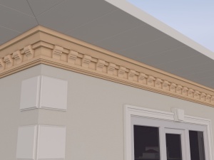 Cornisa decorativa de exterior FP430 dimensiuni 200x105x2000mm - Img 3