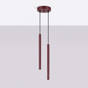 Lampă suspendată ARCHE 2P burgund - Img 2