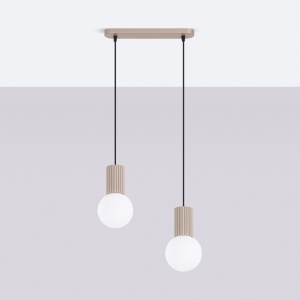 Lampă suspendată HALO 2L taupe - Img 2