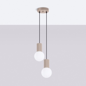 Lampă suspendată HALO 2P taupe - Img 2