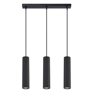 Lampă suspendată KARBON 3L Negru
