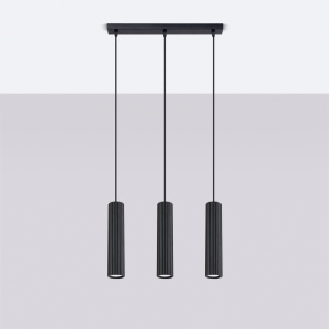 Lampă suspendată KARBON 3L Negru - Img 2