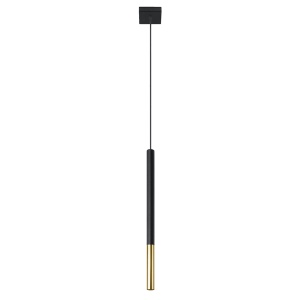 Lampă suspendată MOZAICA 1 Negru Auriu - Img 1