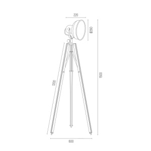 Lampadar 1 bec LED FOTO NEW A3355 - Img 3