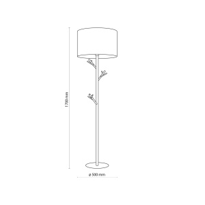 Lampadar Alb Bej 1xE27 ALBERO 5574TK - Img 4