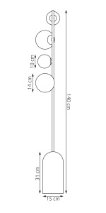 Lampadar ETNO LP4 Bej - Img 4