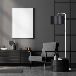 Lampadar TRAPO LP1 Alb Negru - Img 3