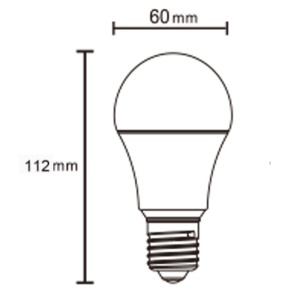 LED E27 10W 5000K 1100lm E27 BULBS R09134 - Img 2