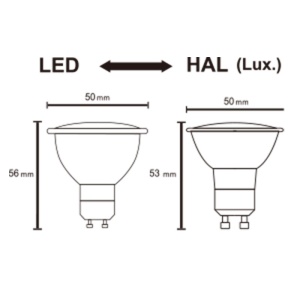 LED GU10 7W 2700K 510lm dimabil GU10 BULBS R09257 - Img 2
