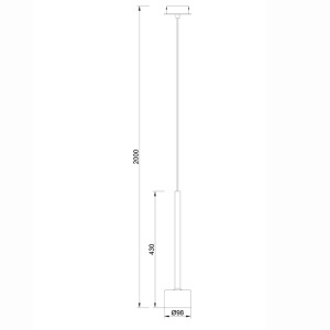 Lustra 1 bec TONIC 7874 - Img 2