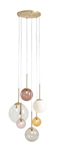 Lustra BOSSO 6 RING multicolor