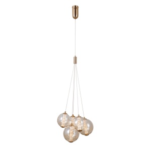 Lustra Butero Auriu 5xLED - Img 1