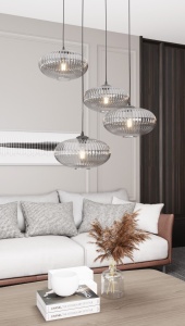 Lustra COCO 4 Negru PREM Grafit - Img 3