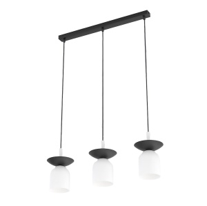 Lustra EGO 3 Negru Alb