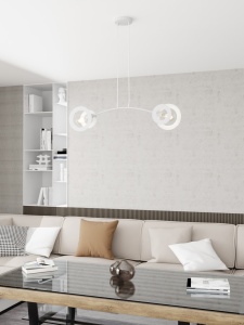 Lustra EUFORIA 2 Alb - Img 2