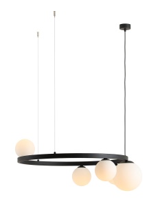 Lustra GARDA 5 RING negru