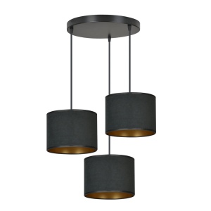 Lustra HILDE 3 Negru PREMIUM Negru - Img 1
