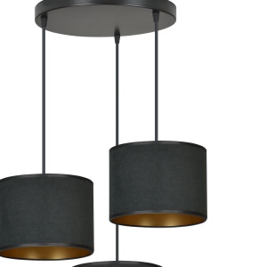 Lustra HILDE 3 Negru PREMIUM Negru - Img 2