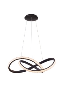 Lustra INFINITY 80 CCT Negru + Telecomanda
