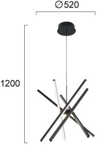 Lustra LED 3000K - 4000K - 6000K Ray 4301300 - Img 3