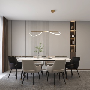 Lustra Meleca S Auriu LED 4000K - Img 2