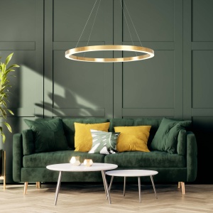 Lustra Midway Shiny XL Auriu LED 3000K - Img 2