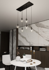 Lustra neagra, Lustra suspendata neagra, Lustra cu pendule, Lustra metal neagra, Lustra metal, Lustra moderna neagra, Lustra living, Lustra living neagra, Lustra moderna, Lustra dormitor, Lustra dormitor neagra, Lustra bucatarie, Lustra din metal, Lustra 