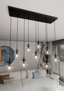 Lustra neagra, Lustra suspendata neagra, Lustra cu pendule, Lustra metal neagra, Lustra metal, Lustra moderna neagra, Lustra living, Lustra living neagra, Lustra moderna, Lustra dormitor, Lustra dormitor neagra, Lustra bucatarie, Lustra din metal, Lustra 