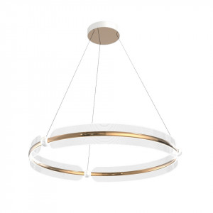 Lustra moderna rotunda aurie cu led Faris