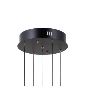 Lustra Montiela Negru Auriu 5 x LED - Img 2