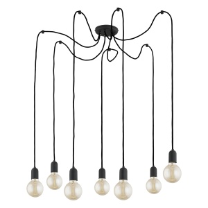 Lustra Negru 7xE27 QUALLE 2363TK