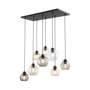 Lustra Negru 8xE27 CUBUS 2834TK - Img 4