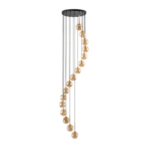 Lustra Negru Auriu 16xG9 AURORA 6023TK - Img 3