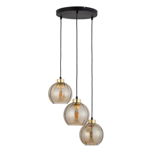Lustra Negru Auriu 3xE27 DEVI 4637TK - Img 2