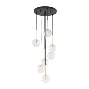 Lustra Negru Auriu 7xG9 NILOS 5362TK - Img 1