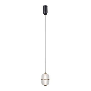 Lustra Negru - Auriu LED 1 bec Alani - Img 3