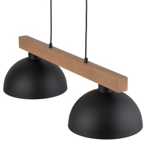 Lustra Negru Bej 2xE27 OSLO 4711TK - Img 4