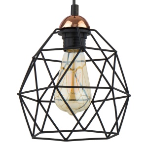Lustra Negru Cupru 1xE27 GALAXY 1638TK - Img 2