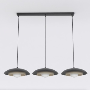 Lustra SKIN 3 Negru Bej - Img 2